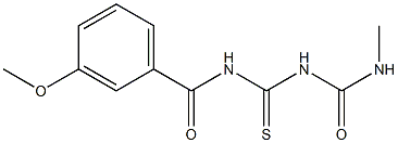 1-(3-Methoxybenzoyl)-5-methylthiobiuret Struktur