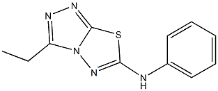 3-Ethyl-N-phenyl-1,2,4-triazolo[3,4-b][1,3,4]thiadiazol-6-amine Struktur