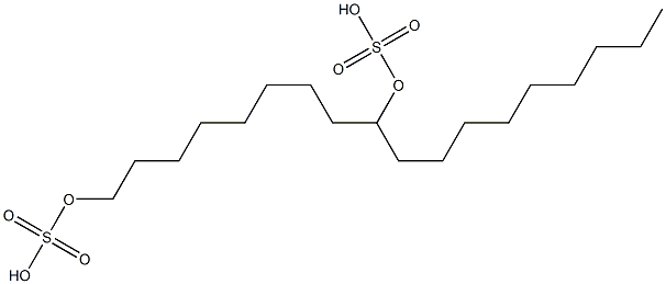 1,9-Octadecanediol bis(hydrogen sulfate) Struktur