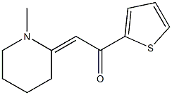 1-(2-Thienyl)-2-(1-methylpiperidine-2-ylidene)ethanone Struktur