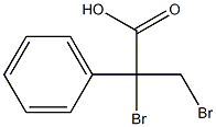 2,3-Dibromo-2-phenylpropionic acid Struktur