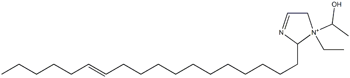 1-Ethyl-1-(1-hydroxyethyl)-2-(12-octadecenyl)-3-imidazoline-1-ium Struktur