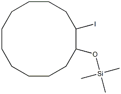 1-Iodo-2-trimethylsiloxycyclododecane Struktur