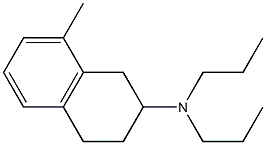 8-Methyl-N,N-dipropyltetralin-2-amine Struktur