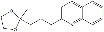 2-[3-(2-Methyl-1,3-dioxolan-2-yl)propyl]quinoline Struktur