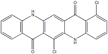 1,6-Dichloro-5,12-dihydroquino[2,3-b]acridine-7,14-dione Struktur