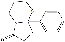 3,4,8,8a-Tetrahydro-8a-phenyl-2H-pyrrolo[2,1-b][1,3]oxazin-6(7H)-one Struktur