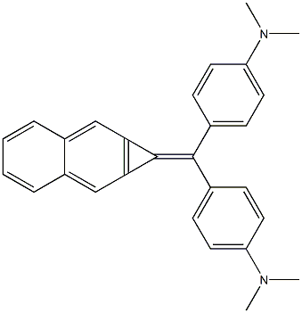 1-[Bis[4-(dimethylamino)phenyl]methylene]-1H-cyclopropa[b]naphthalene Struktur