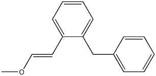 1-Benzyl-2-(2-methoxyethenyl)benzene Struktur