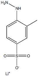 4-Hydrazino-3-methylbenzenesulfonic acid lithium salt Struktur