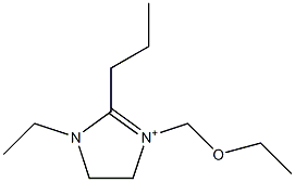 1-Ethyl-2-propyl-3-[ethoxymethyl]-4,5-dihydro-1H-imidazol-3-ium Struktur