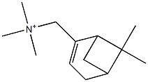 [(6,6-Dimethylbicyclo[3.1.1]hept-2-en-2-yl)methyl]trimethylaminium Struktur