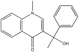 1-Methyl-3-(1-hydroxy-1-phenylethyl)quinolin-4(1H)-one Struktur