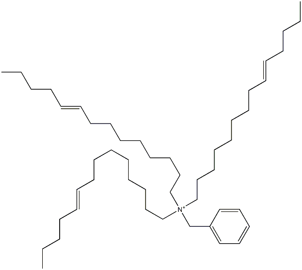 Tri(9-tetradecenyl)benzylaminium Struktur