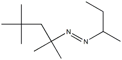 1-(1-Methylpropyl)-2-(1,1,3,3-tetramethylbutyl)diazene Struktur