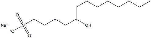 5-Hydroxytridecane-1-sulfonic acid sodium salt Struktur