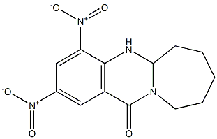 5a,6,7,8,9,10-Hexahydro-2,4-dinitroazepino[2,1-b]quinazolin-12(5H)-one Struktur