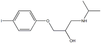 1-(4-Iodophenoxy)-3-(isopropylamino)propan-2-ol Struktur