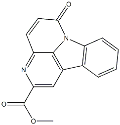 6-Oxo-6H-indolo[3,2,1-de][1,5]naphthyridine-2-carboxylic acid methyl ester Struktur