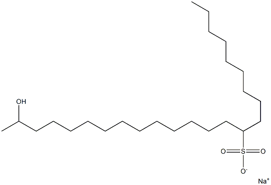 23-Hydroxytetracosane-10-sulfonic acid sodium salt Struktur