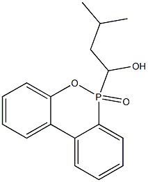 6-(1-Hydroxy-3-methylbutyl)-6H-dibenz[c,e][1,2]oxaphosphorin 6-oxide Struktur