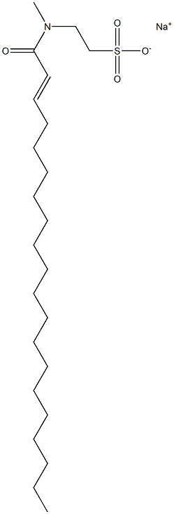 N-(2-Icosenoyl)-N-methyltaurine sodium salt Struktur