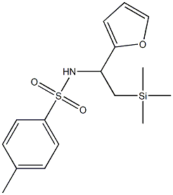 4-Methyl-N-[1-(2-furanyl)-2-trimethylsilylethyl]benzenesulfonamide Struktur