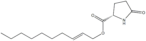 (S)-5-Oxopyrrolidine-2-carboxylic acid 2-decenyl ester Struktur