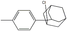 2-Chloro-2-(4-methylphenyl)adamantane Struktur