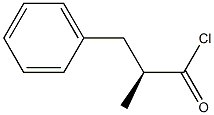 [S,(+)]-2-Methyl-3-phenylpropionic acid chloride Struktur