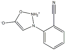 3-[2-Cyanophenyl]-1,2,3-oxadiazole -ium-5-olate Struktur