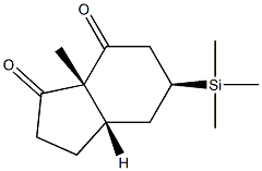 (1R,4S,6S)-1-Methyl-4-trimethylsilylbicyclo[4.3.0]nonane-2,9-dione Struktur