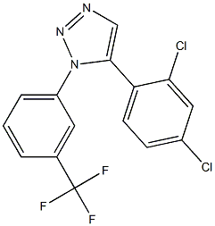 1-(3-Trifluoromethylphenyl)-5-(2,4-dichlorophenyl)-1H-1,2,3-triazole Struktur