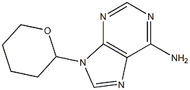 9-[(Tetrahydro-2H-pyran)-2-yl]-6-amino-9H-purine Struktur