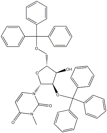 2'-O,5'-O-Ditrityl-3-methyluridine Struktur