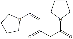 (Z)-1,5-Di(pyrrolidin-1-yl)-4-hexene-1,3-dione Struktur