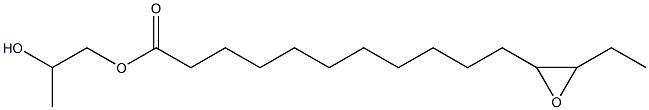 12,13-Epoxypentadecanoic acid 2-hydroxypropyl ester Struktur