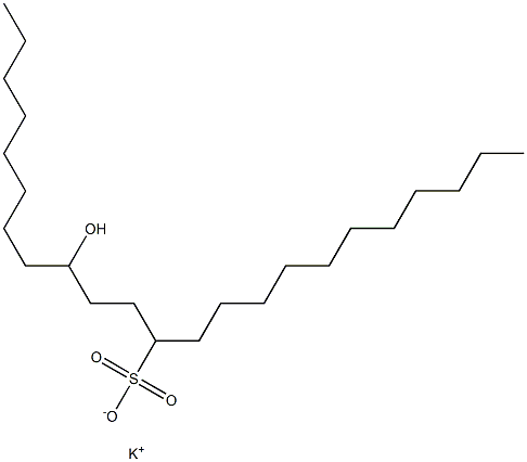 9-Hydroxytricosane-12-sulfonic acid potassium salt Struktur