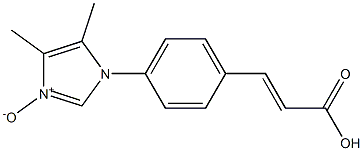 3-[4-[(4,5-Dimethyl-1H-imidazole 3-oxide)-1-yl]phenyl]acrylic acid Struktur