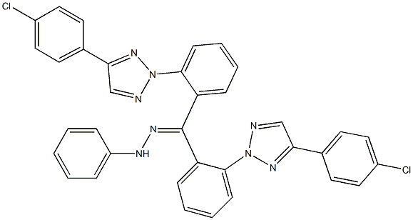 [4-(4-Chlorophenyl)-2H-1,2,3-triazol-2-yl]phenyl ketone phenyl hydrazone Struktur