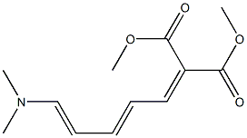 2-(5-Dimethylamino-2,4-pentanedienylidene)malonic acid dimethyl ester Struktur