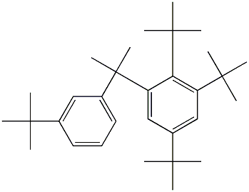 2-(2,3,5-トリ-tert-ブチルフェニル)-2-(3-tert-ブチルフェニル)プロパン 化學(xué)構(gòu)造式