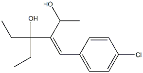 4-(4-Chlorophenyl)methylene-3-ethylhexane-3,5-diol Struktur