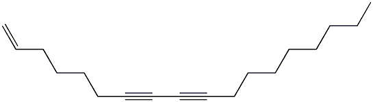 17-Octadecene-9,11-diyne Struktur