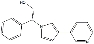 1-[(R)-1-Phenyl-2-hydroxyethyl]-3-(3-pyridinyl)-1H-pyrrole Struktur