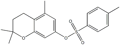 3,4-Dihydro-2,2,5-trimethyl-7-[(4-methylphenyl)sulfonyloxy]-2H-1-benzopyran Struktur