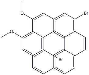 1,16-Dimethoxy-4,13-dibromophenanthro[3,4-c]phenanthrene Struktur