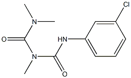 1-(3-Chlorophenyl)-3-methyl-5,5-dimethylbiuret Struktur