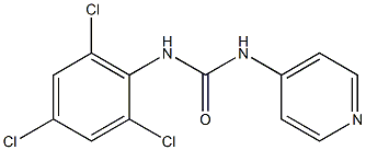 1-(4-Pyridyl)-3-(2,4,6-trichlorophenyl)urea Struktur