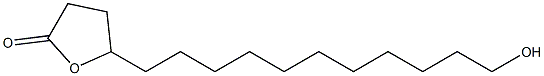 5-(11-Hydroxyundecyl)tetrahydrofuran-2-one Struktur